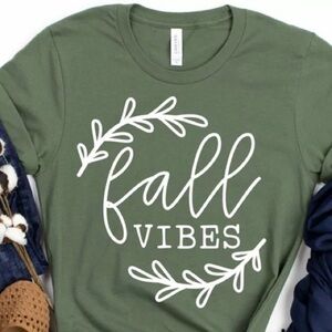 Fall Vibes Graphic Fall Tee Shirt S-4X